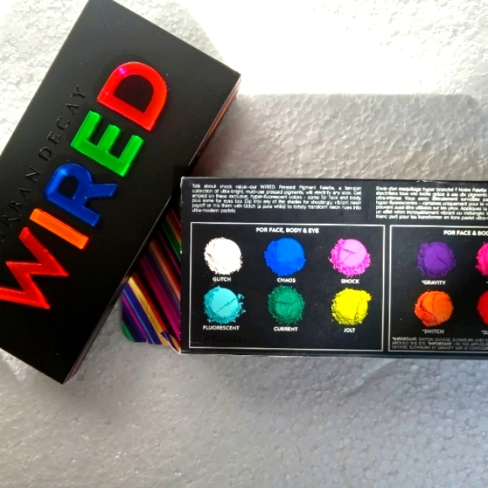 URBAN DECAY WIRED EYESHADOW MULTI USE PALETTE ELECTRIC PRESSED PIGMENT POWDER